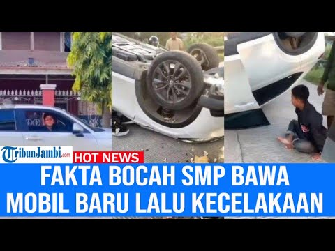 FAKTA Bocah SMP Pamer Bawa Mobil Baru lalu Kecelakaan hingga Mobil Terbalik: Bukan Saya yang Nyetir!