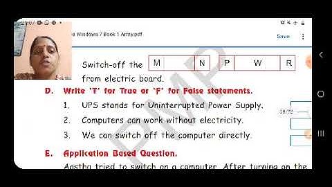 Class I Computer 07 11 2020 by Ms Poonam Singh