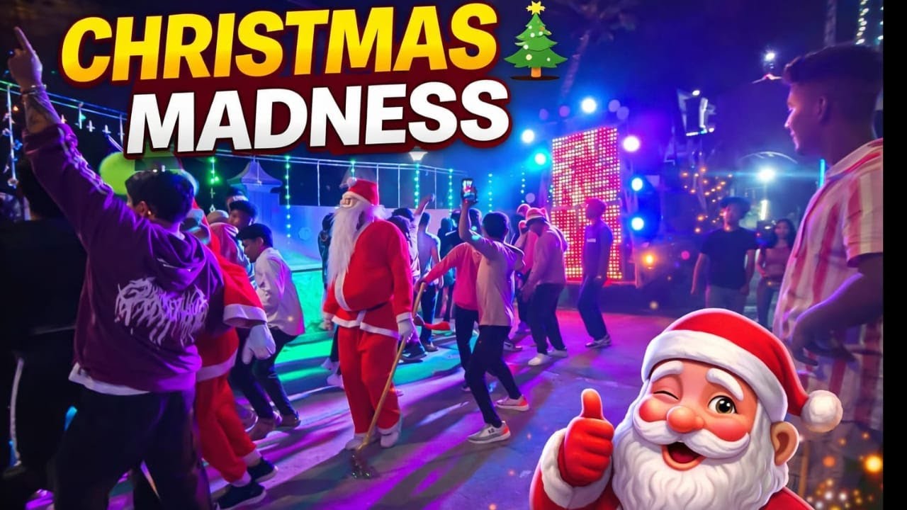 «Безумное празднование рождественских песен 🎅 | Ночная поездка по родному городу | Мотоблог ❤️»