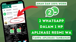 Cara Bikin WA 2 Dalam 1 Hp Beda Nomor | Tanpa Aplikasi Tambahan