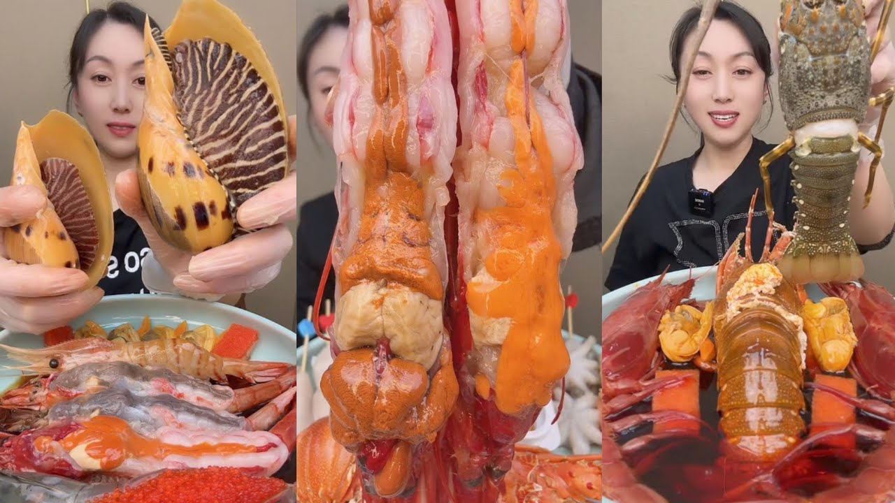 EAT SEAFOOD LOBSTER SHRIMP RED DEVIL SHRIMP SNAIL YUMMY....