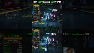 RTX 4050 Wuthering Waves (Night City) - DLSS FG (ON vs OFF)#wuwa #comparison #rtx4050