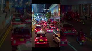 Celebrity Hong Kong Underpass Commute: Buses and Taxis in Motion#Hong Kong#Bus#Taxi#Urban#traffic Profile