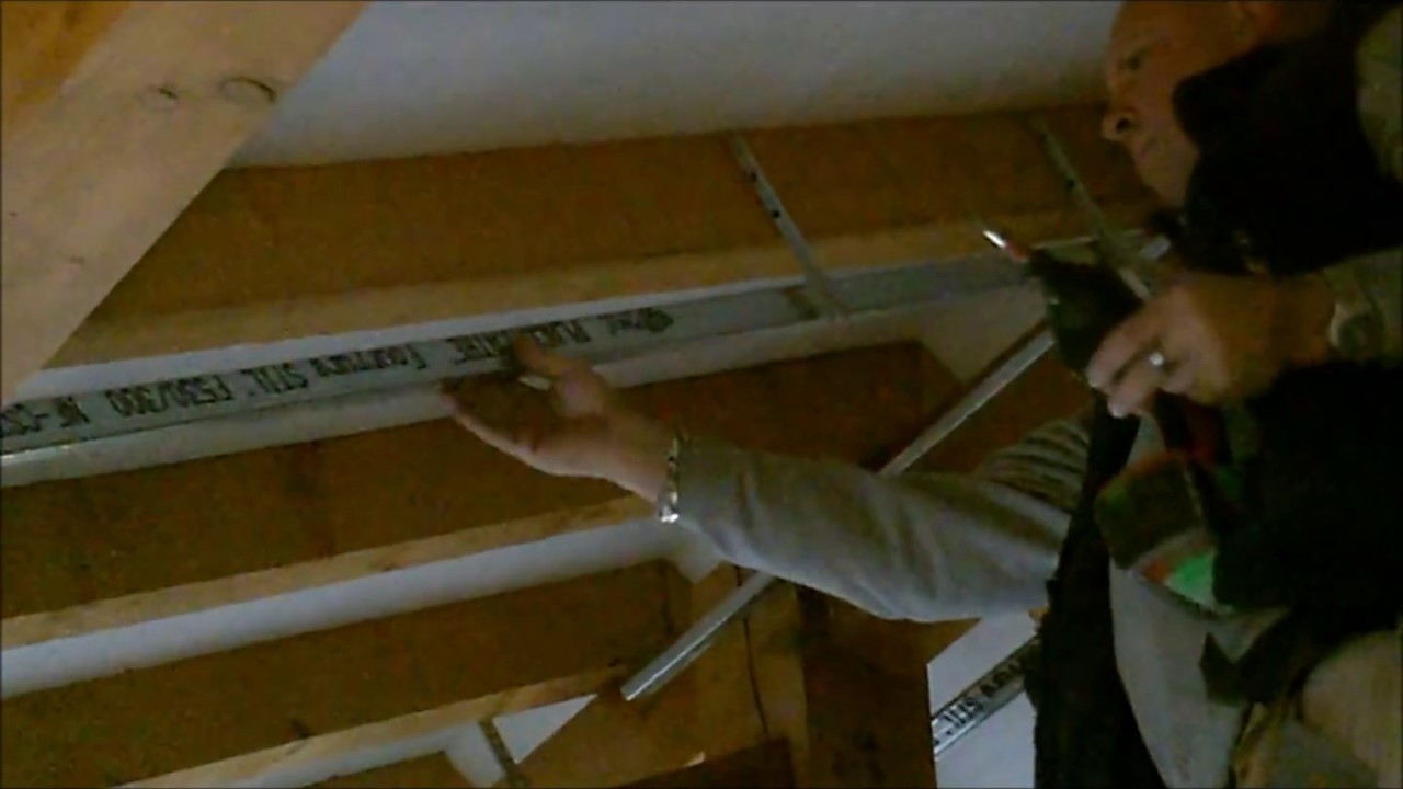 Ossature plafond rampant youtube