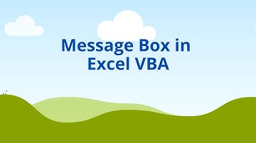 Message Box in Excel VBA | VBA tutorial