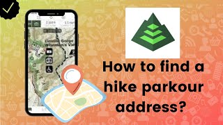 How to find a hike parkour address on Gaia GPS