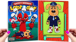 [ Paper DIY ] ❤️ Making Quiet Book | NO WAY! Save Sheriff Labrador NOW! 😭
