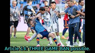 Could paredes face action from fifa for his disgraceful behaviour?