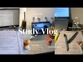Exams Study vlog 🌷| studying 📚, food 🍜, coffee 🍵