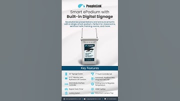 Revolutionize Your Presentations with The PeopleLink Smart ePodium| All-in-One e-podium
