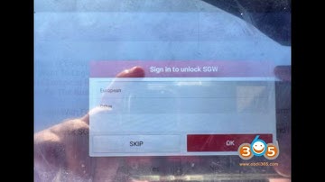 Uitleg over ontbrekende optie in X431 FCA SGW AutoAuth Noord-Amerika