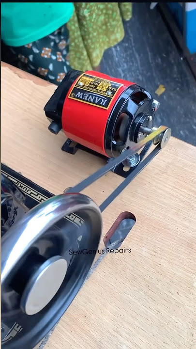 Motor fitting on table #sewingmachine #motorfitting #jacksewingmachine #sewingmachineproblems #viral
