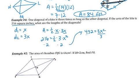 11.2: Areas of Trapezoids, Rhombuses & Kites