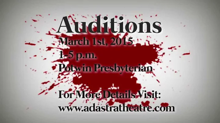 Things to Ruin Audition Promo #2