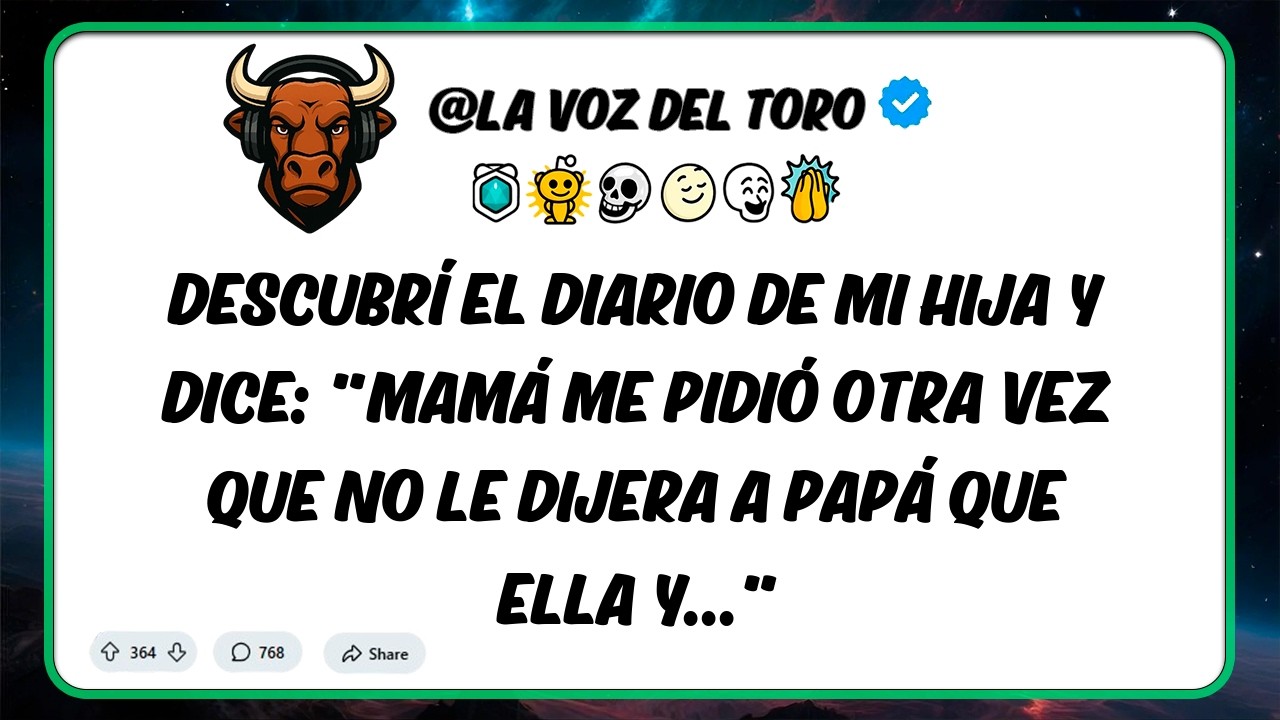 Descubrí el diario de mi hija y dice: 