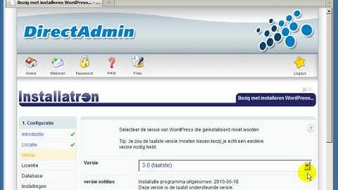 Hoe WordPress3 installeren?
