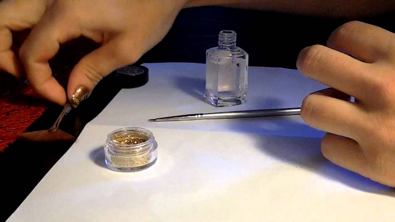 Poser Des Paillettes Sur Nail Art Youtube