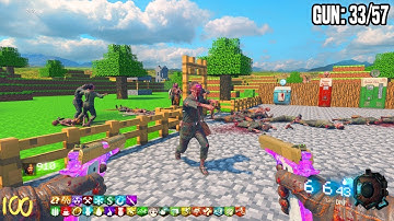 ONE WINDOW CHALLENGE (Minecraft Edition) - BLACK OPS 3 "CUSTOM ZOMBIES" MAP! (COD Zombie Mods)