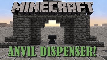 Simple Anvil Dispenser - Minecraft Tutorial
