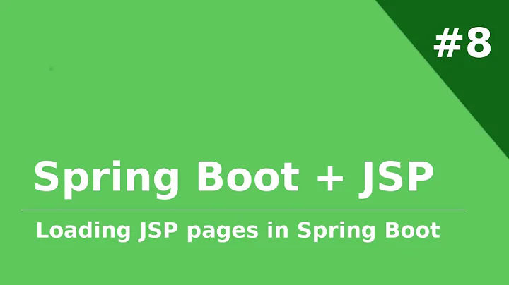 Spring Boot   8  Spring Boot + jsp