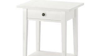 Nightstand white stain