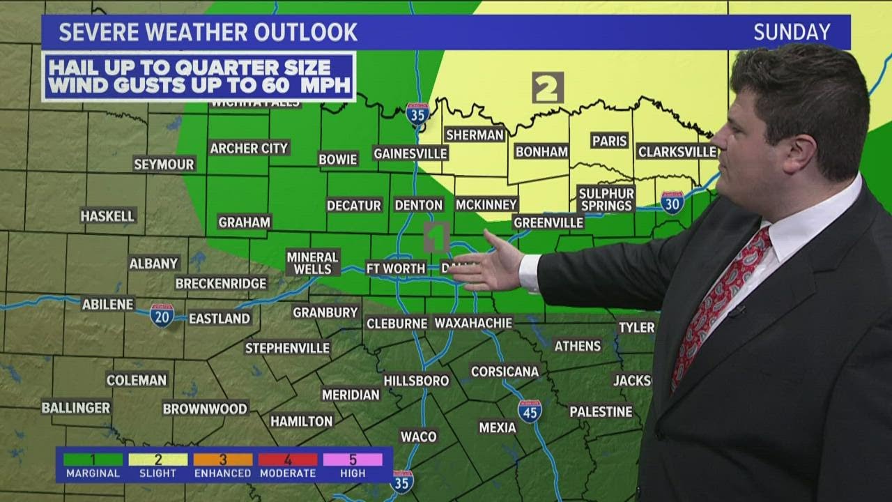 DFW weather: Latest on timing of rain, strong to severe storms this ...