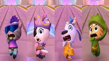 Talking Tom Time Rush - TALKING TOM VS TALKING ANGELA VS TALKING HANK VS Talking Ginger GAMEPLAY