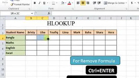 how to use hlookup formula in Excel by excel tips