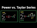 The Difference Between the Power Series and the Taylor Series
