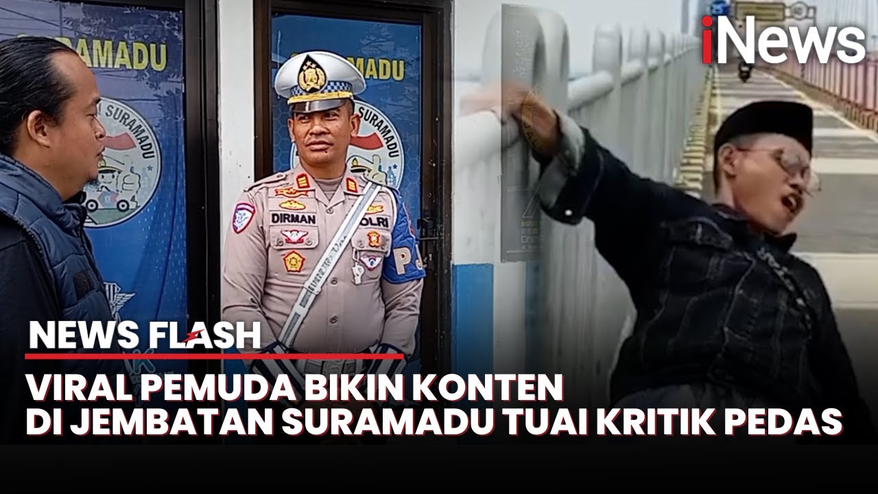 Aksi Kreator Konten Joget di Jembatan Suramadu Tuai Kritik, Polisi Beri Peringatan | News Flash