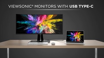 ViewSonic Monitors with USB Type-C