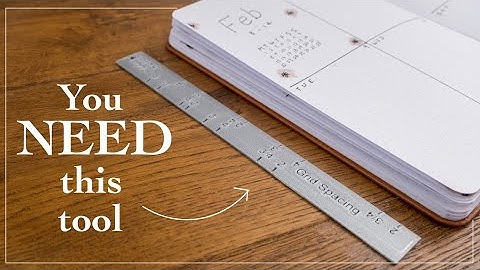 How to use the Grid Spacing Ruler | 5 Simple Weekly Spreads
