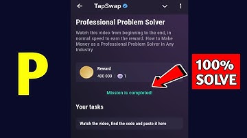 Professional Problem Solver | Tapswap Code | How to Make Money as a Professional Problem Solver