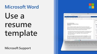 How to use the resume template in Word | Microsoft