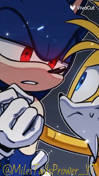 Dark Sonic and Tails Edit🌀✨🖤💙💛🌟💫🌠🔥🔥#darksonic#tails#sonicthehedgehog
