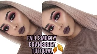Fall Cranberry Smokey Eye Makeup Tutorial