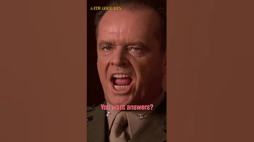 You Can T Handle The Truth A Few Good Men Tom Cruise Jack Nicholson Movie Shorts 