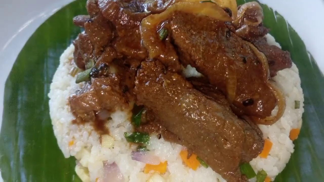 Beef Budbod / Fried Rice with Beef Topping / Indigenous Kitchen - YouTube