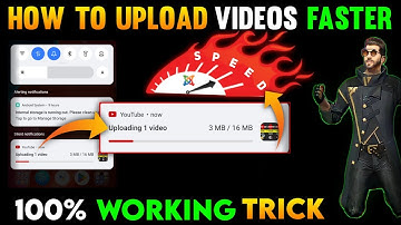 How To Upload Youtube Videos Faster | Youtube Video Jaldi Upload Kaise Kare | Upload Speed Kaise Bad