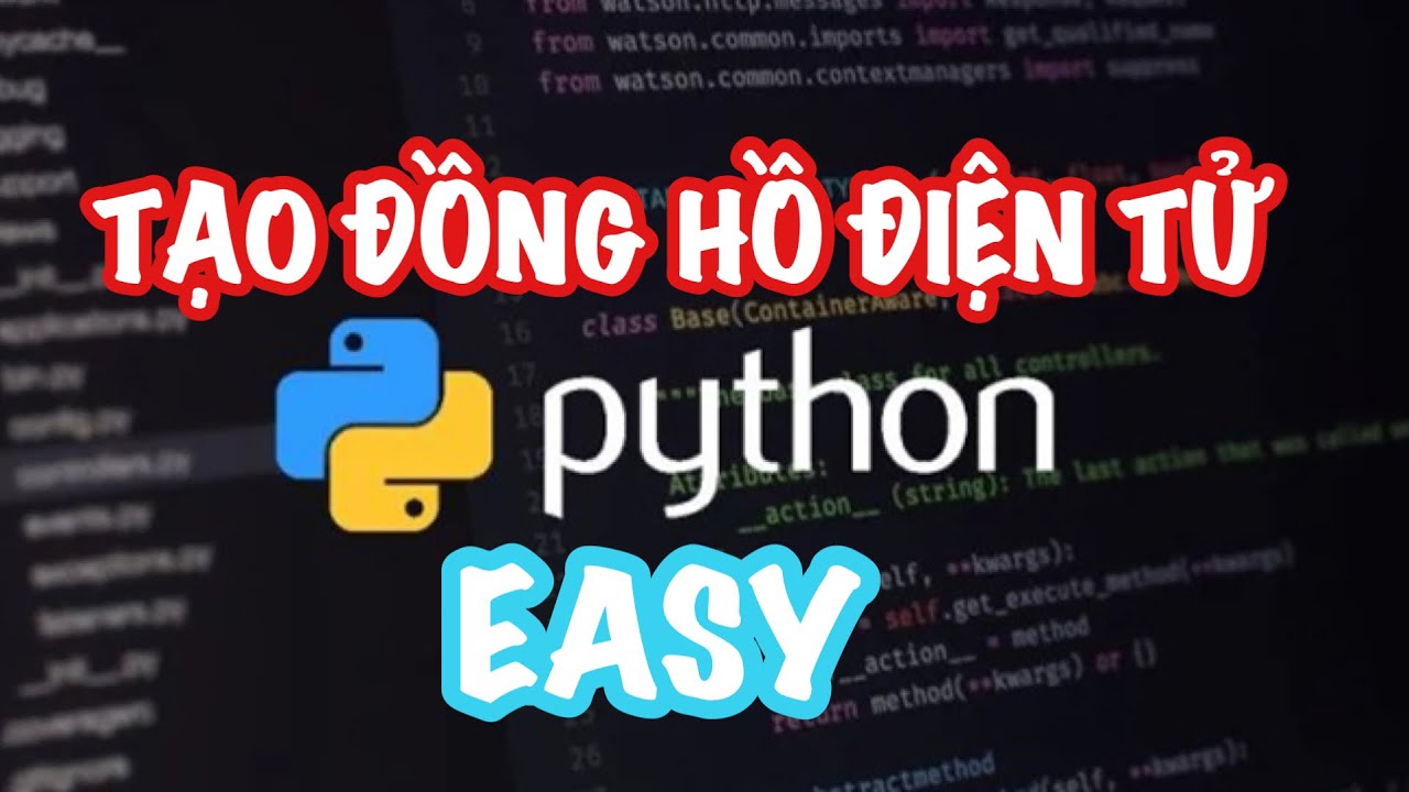 Python tricks - Taọ đồng hồ điện tử bằng python chỉ với vài dòng code ...