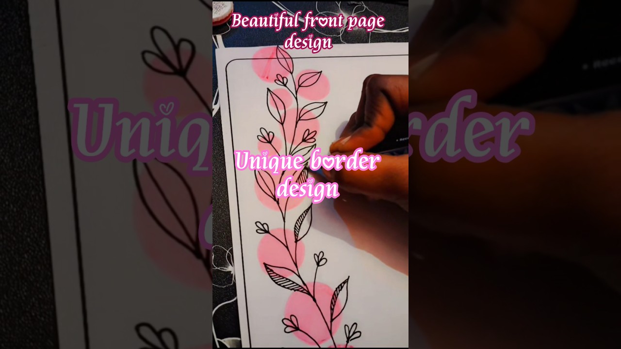 easy and beautiful border page design 