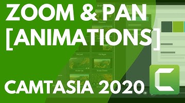 Zoom and Pan with Animations in Camtasia 2020