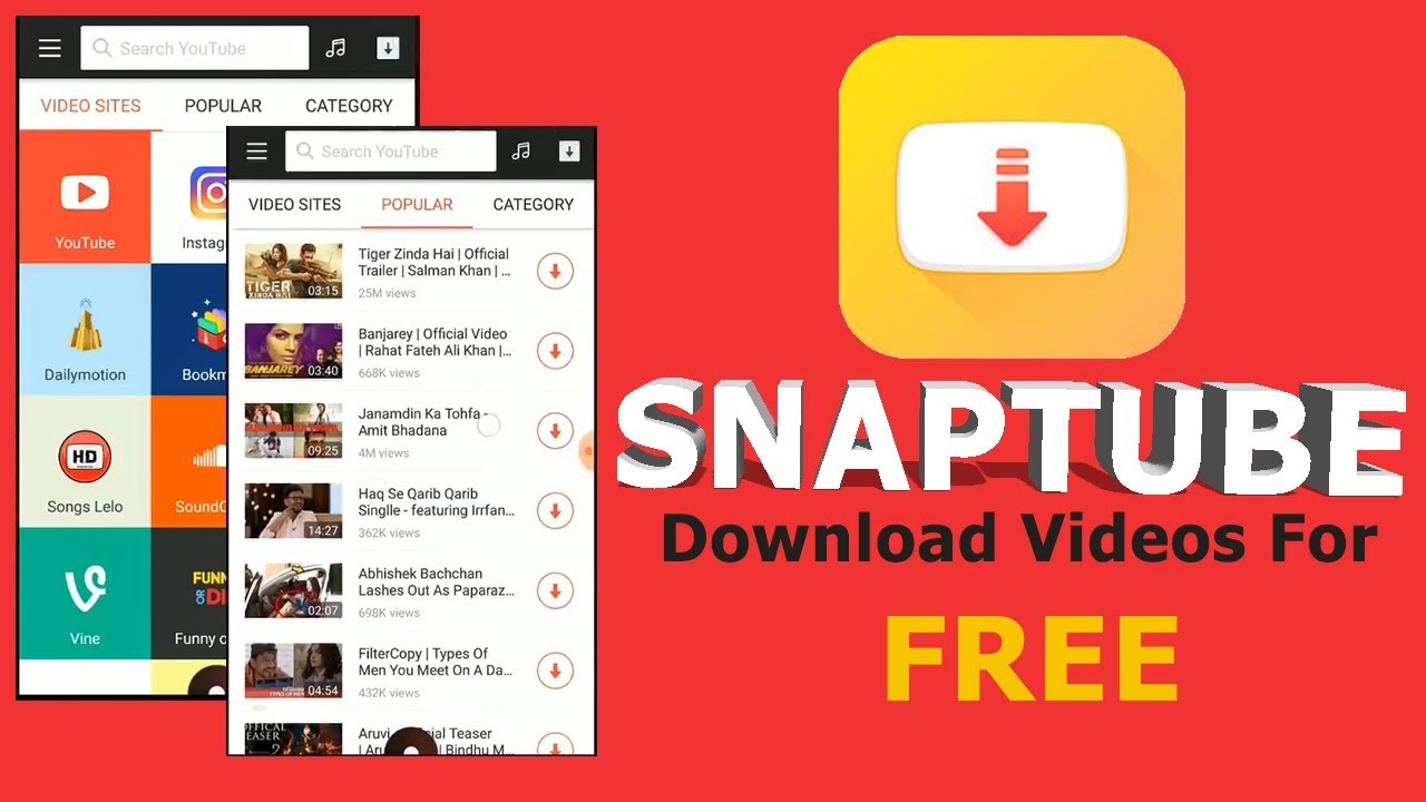 Download Snaptube For FREE - YouTube