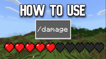 How To Use /Damage Command Minecraft Bedrock 1.18