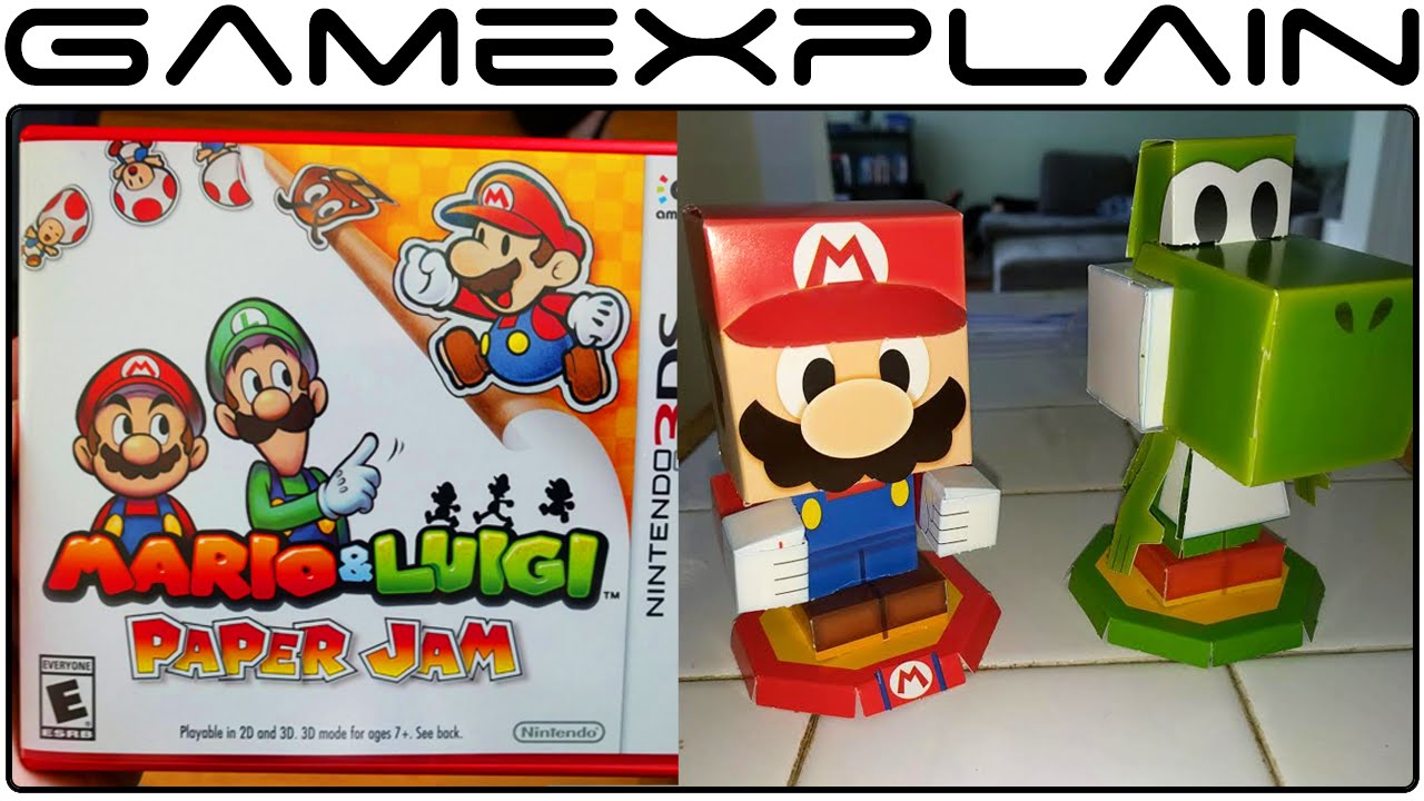 Mario & Luigi: Paper Jam UNBOXING + Bonus Papercraft Assembly - YouTube