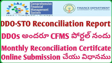 How to submit Monthly Reconciliation Certificate Online in CFMS Portal