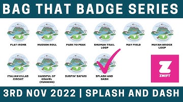 Bag that Badge | Splash and Dash | Zwift Run Channel