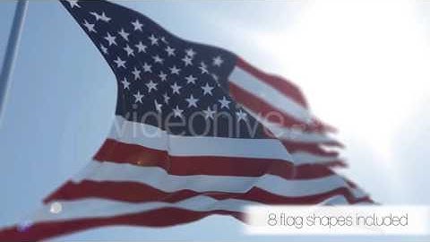 3D Flag (After Effects template)
