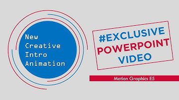 Intro Animation Tutorial: How to create Motion Graphics YouTube intro in PowerPoint