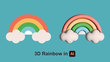 HOW TO MAKE 3D RAINBOW IN ADOBE ILLUSTRATOR